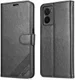 AZNS Oppo A57 / A57s / A77 5G Hoesje Wallet Book Case Kunstleer Zwart afbeelding 3