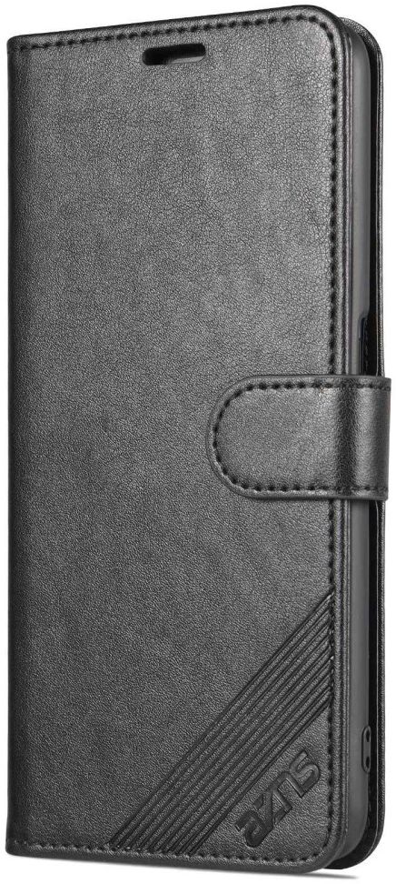 AZNS Oppo A57 / A57s / A77 5G Hoesje Wallet Book Case Kunstleer Zwart afbeelding 7