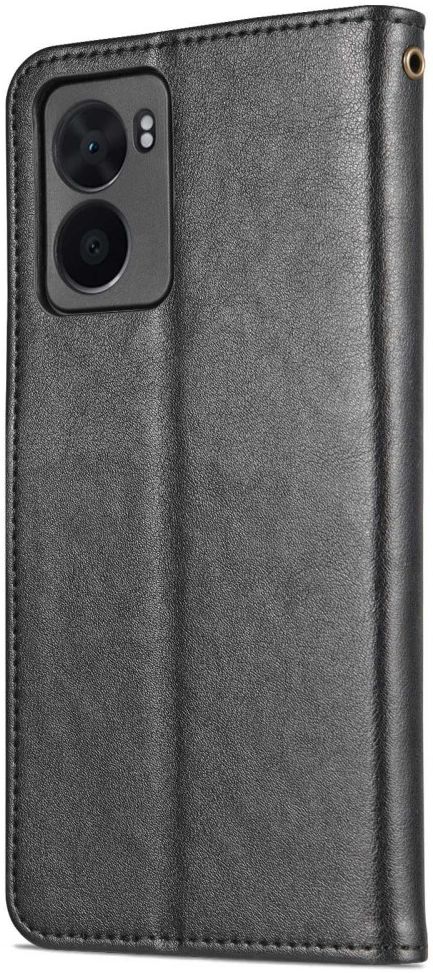 AZNS Oppo A57 / A57s / A77 5G Hoesje Wallet Book Case Kunstleer Zwart afbeelding 8