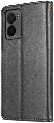 AZNS Oppo A57 / A57s / A77 5G Hoesje Wallet Book Case Kunstleer Zwart afbeelding 8