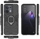 Oppo Reno 8 Hoesje met Magnetische Kickstand Ring Zwart afbeelding 7