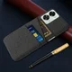 OnePlus Nord 2T Hoesje met Kaarthouder Back Cover Zwart afbeelding 2