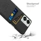 OnePlus Nord 2T Hoesje met Kaarthouder Back Cover Zwart afbeelding 3