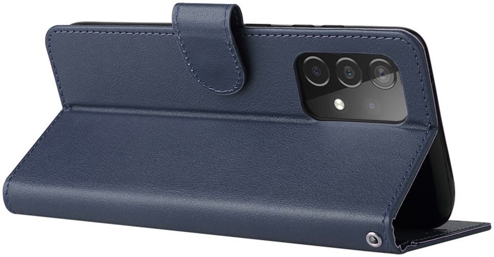 Samsung Galaxy A52 / A52S Hoesje Wallet Book Case Kunstleer Blauw afbeelding 4