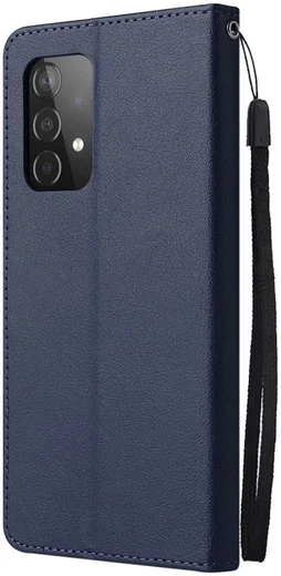 Samsung Galaxy A52 / A52S Hoesje Wallet Book Case Kunstleer Blauw afbeelding 6