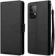 Samsung Galaxy A52 / A52S Hoesje Wallet Book Case Kunstleer Zwart afbeelding 2