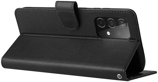 Samsung Galaxy A52 / A52S Hoesje Wallet Book Case Kunstleer Zwart afbeelding 4