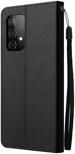 Samsung Galaxy A52 / A52S Hoesje Wallet Book Case Kunstleer Zwart afbeelding 6