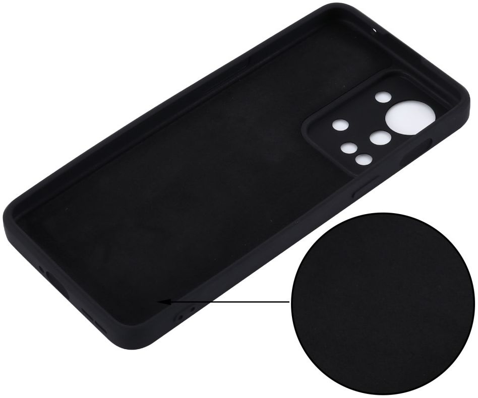 OnePlus Nord 2T Hoesje Siliconen Back Cover Zwart afbeelding 4
