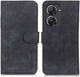 KHAZNEH Asus Zenfone 9 Hoesje Retro Wallet Book Case Zwart afbeelding 2
