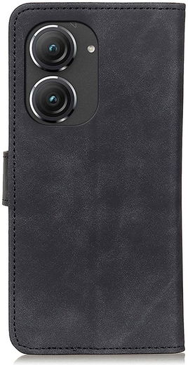 KHAZNEH Asus Zenfone 9 Hoesje Retro Wallet Book Case Zwart afbeelding 8