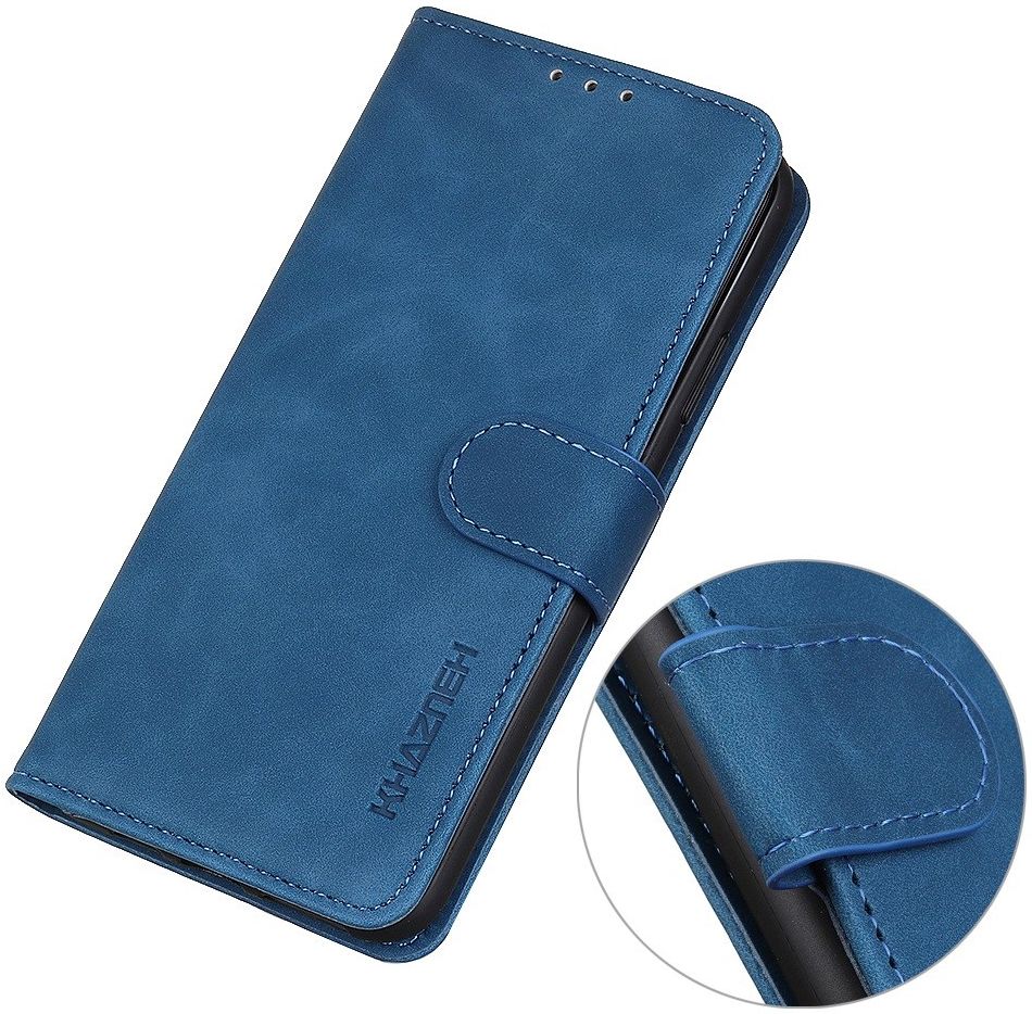 KHAZNEH Asus Zenfone 9 Hoesje Retro Wallet Book Case Blauw afbeelding 5