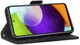Samsung Galaxy A52 / A52S Hoesje Kunstleer Wallet Book Case Zwart afbeelding 3