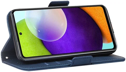 Samsung Galaxy A52 / A52S Hoesje Kunstleer Wallet Book Case Blauw afbeelding 3