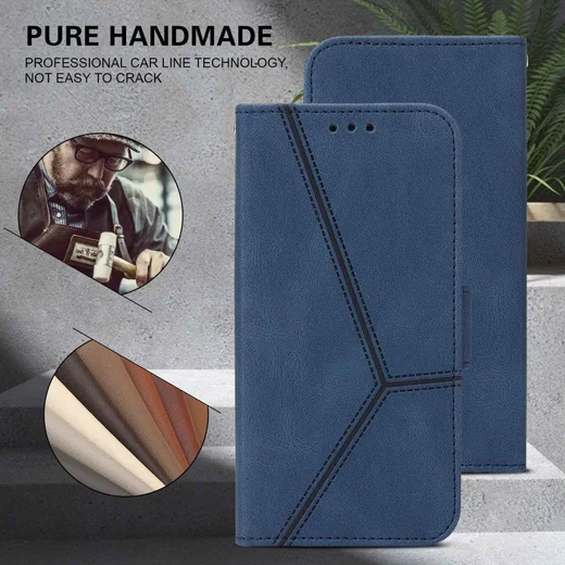 Samsung Galaxy A52 / A52S Hoesje Kunstleer Wallet Book Case Blauw afbeelding 6