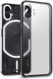 Nothing Phone (1) Hoesje Armor Back Cover Transparant Zwart afbeelding 1