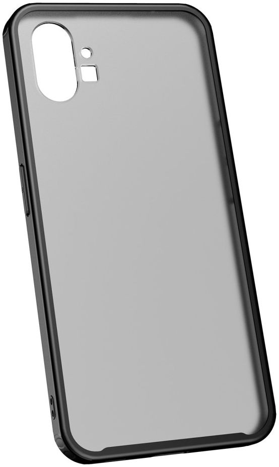 Nothing Phone (1) Hoesje Armor Back Cover Transparant Zwart afbeelding 4