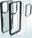 Samsung Galaxy A52 / A52S Hoesje Back Cover Transparant Zwart afbeelding 2