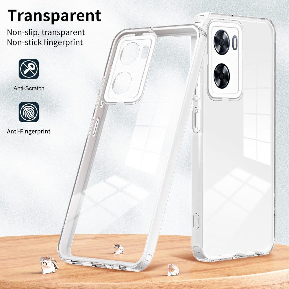 Oppo A57/A57s/A77 Hoesje Schokbestendig Back Cover Transparant Wit afbeelding 6