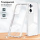 Oppo A57/A57s/A77 Hoesje Schokbestendig Back Cover Transparant Wit afbeelding 6