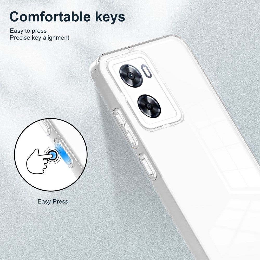 Oppo A57/A57s/A77 Hoesje Schokbestendig Back Cover Transparant Wit afbeelding 7