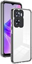 Oppo A57/A57s/A77 Hoesje Schokbestendig Back Cover Transparant Zwart
