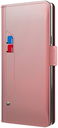 Samsung Galaxy A52 / A52S Hoesje met Kaarthouder en Spiegel Roze Goud