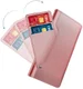 Samsung Galaxy A52 / A52S Hoesje met Kaarthouder en Spiegel Roze Goud afbeelding 2