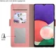 Samsung Galaxy A52 / A52S Hoesje met Kaarthouder en Spiegel Roze Goud afbeelding 3