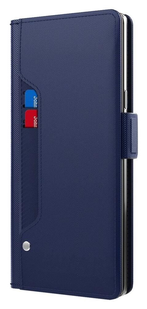 Samsung Galaxy A52 / A52S Hoesje met Kaarthouder en Spiegel Blauw afbeelding 1