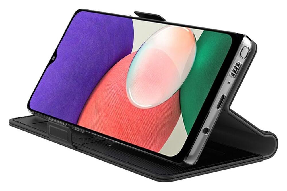 Samsung Galaxy A52 / A52S Hoesje met Kaarthouder en Spiegel Blauw afbeelding 7