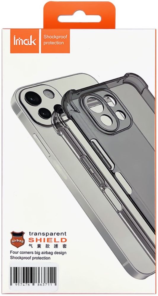 Imak Sony Xperia 5 IV Hoesje Schokbestendig TPU Transparant Zwart afbeelding 7