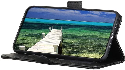 Sony Xperia 5 IV Hoesje Vintage Wallet Book Case Zwart afbeelding 5