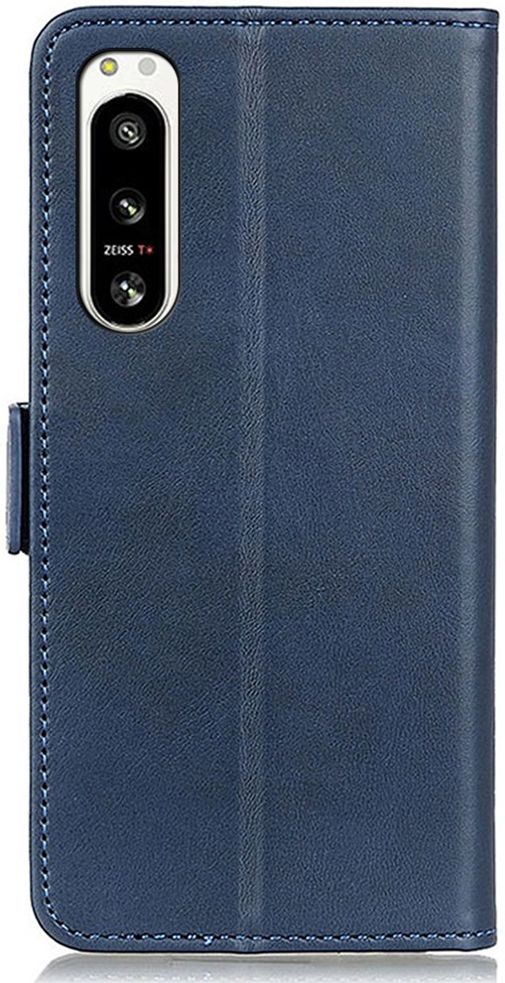 Sony Xperia 5 IV Hoesje Vintage Wallet Book Case Blauw afbeelding 3