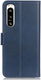 Sony Xperia 5 IV Hoesje Vintage Wallet Book Case Blauw afbeelding 3
