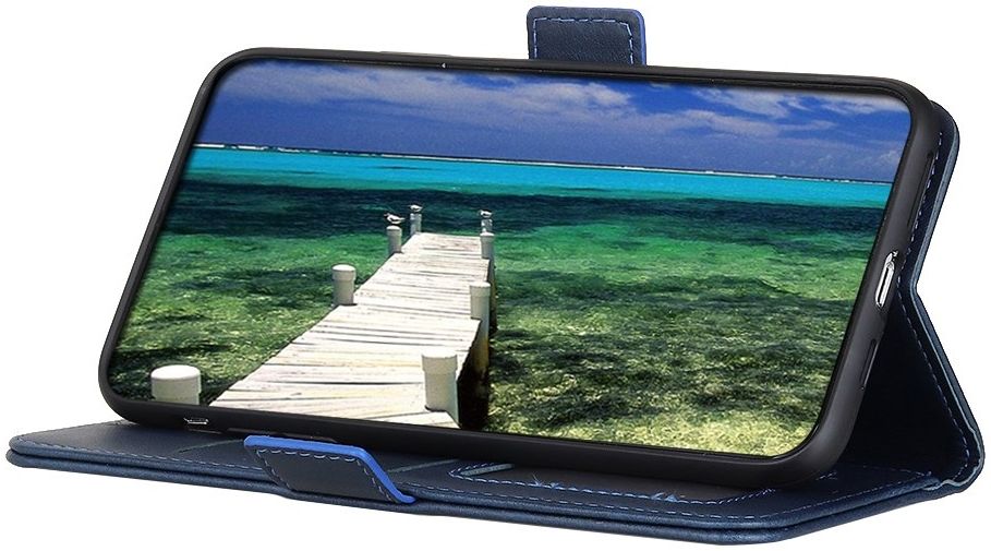 Sony Xperia 5 IV Hoesje Vintage Wallet Book Case Blauw afbeelding 6