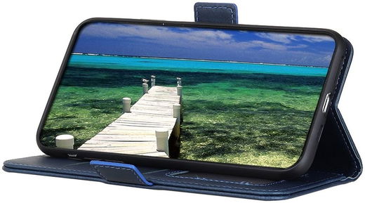 Sony Xperia 5 IV Hoesje Vintage Wallet Book Case Blauw afbeelding 6