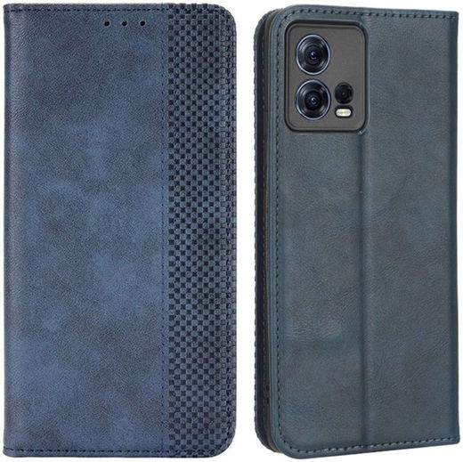 Motorola Edge 30 Fusion Hoesje Wallet Book Case Kunstleer Blauw afbeelding 4