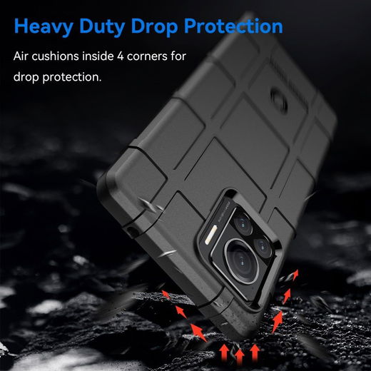 Motorola Edge 30 Ultra Hoesje Shock Proof Rugged Back Cover Zwart afbeelding 3