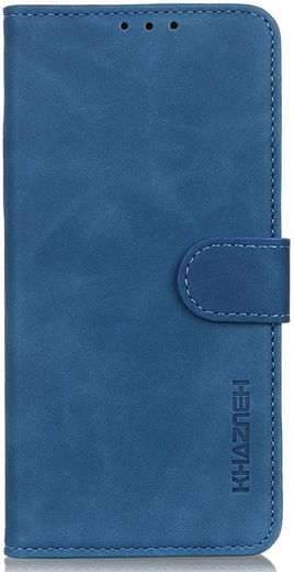 KHAZNEH Motorola Edge 30 Ultra Hoesje Retro Wallet Book Case Blauw afbeelding 5
