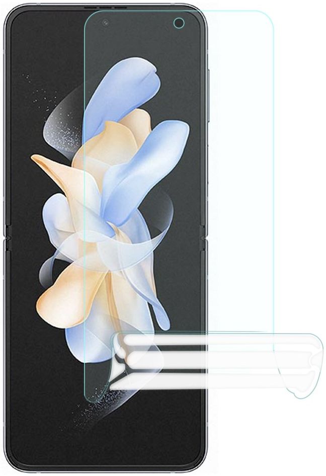 Samsung Galaxy Z Flip 4 Screen Protector TPU Display en Achterkant afbeelding 2