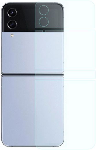 Samsung Galaxy Z Flip 4 Screen Protector TPU Display en Achterkant afbeelding 3