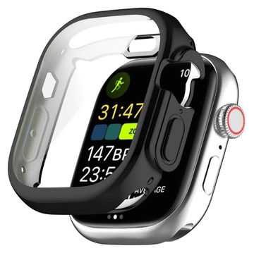 Apple Watch Ultra 3/2/1 Hoesje TPU - Ingebouwde Screen Protector - Zwart