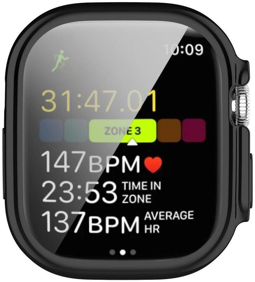 Apple Watch Ultra 3/2/1 Hoesje TPU - Ingebouwde Screen Protector - Zwart afbeelding 3