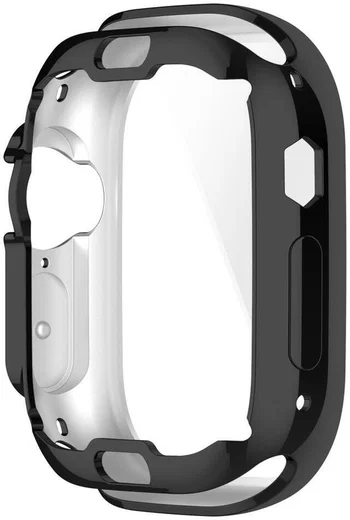 Apple Watch Ultra 3/2/1 Hoesje TPU - Ingebouwde Screen Protector - Zwart afbeelding 5
