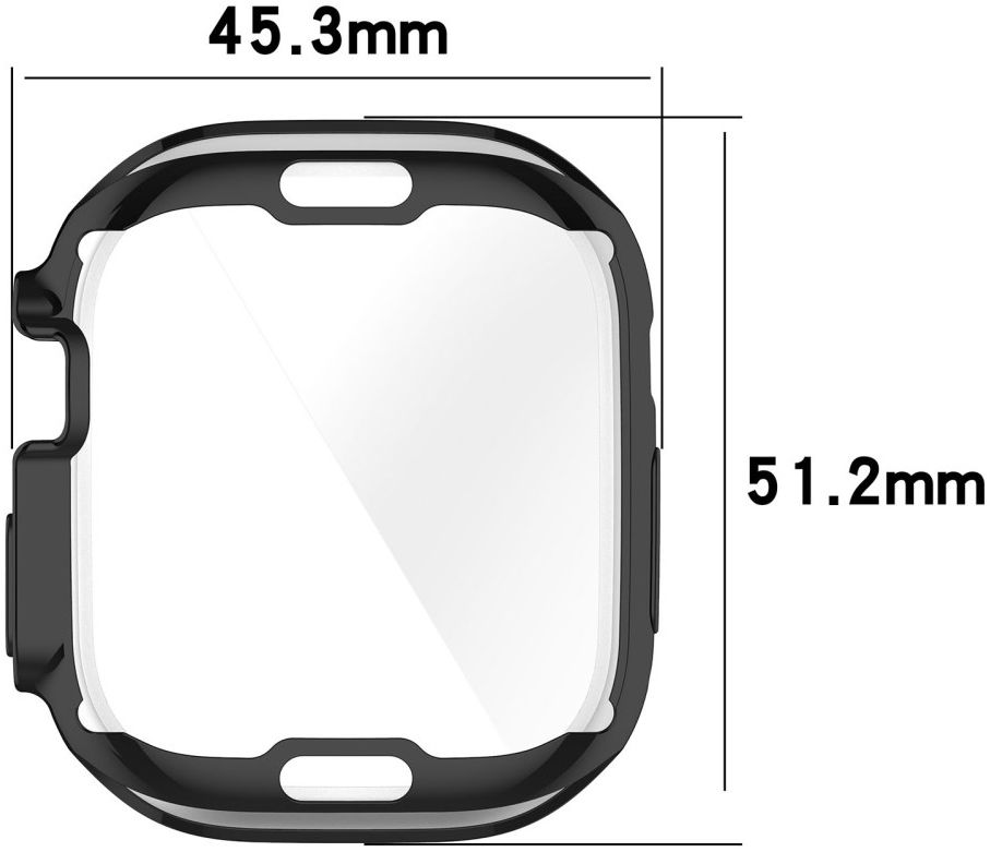 Apple Watch Ultra 3/2/1 Hoesje TPU - Ingebouwde Screen Protector - Transparant afbeelding 8