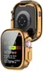 Apple Watch Ultra 3/2/1 Hoesje TPU - Ingebouwde Screen Protector - Roze Goud afbeelding 2