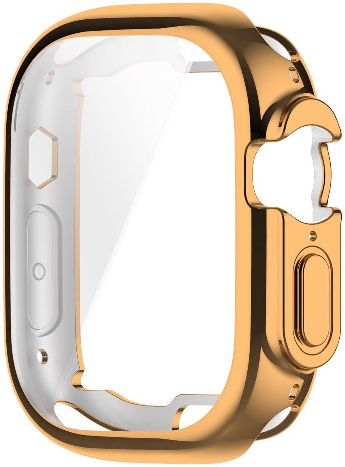 Apple Watch Ultra 3/2/1 Hoesje TPU - Ingebouwde Screen Protector - Roze Goud afbeelding 4