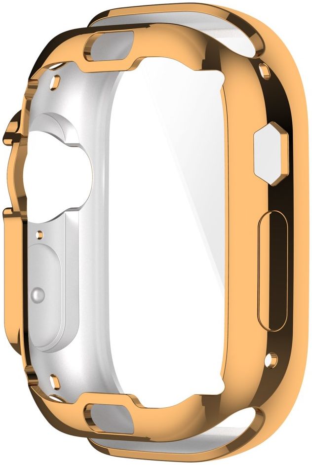 Apple Watch Ultra 3/2/1 Hoesje TPU - Ingebouwde Screen Protector - Roze Goud afbeelding 6