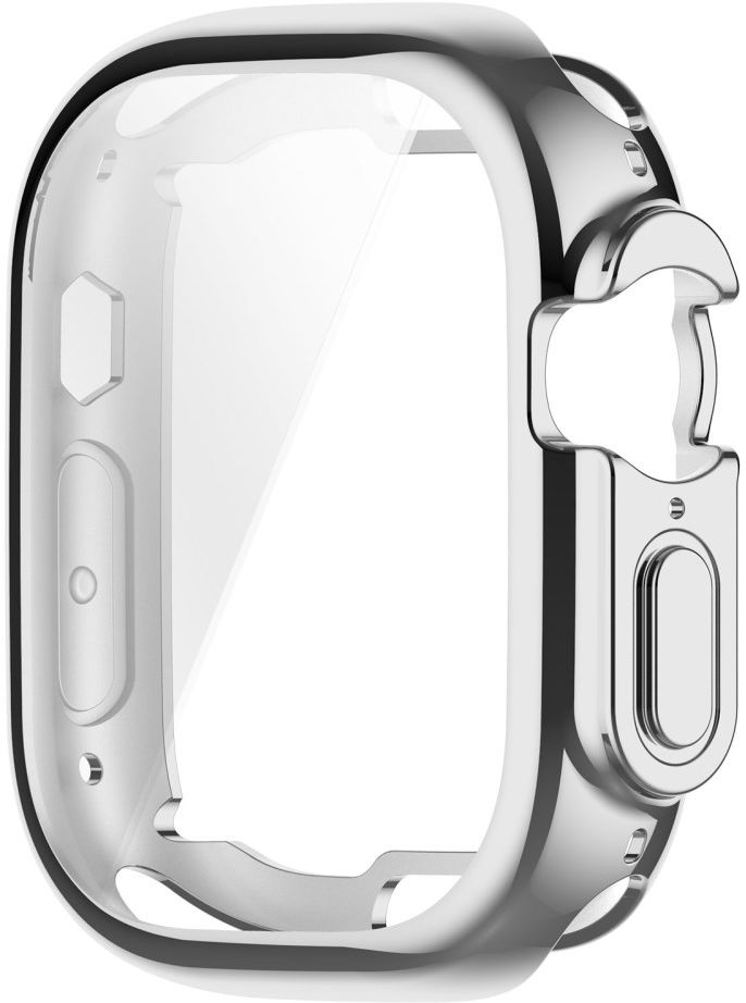Apple Watch Ultra 3/2/1 Hoesje TPU - Ingebouwde Screen Protector - Zilver afbeelding 4